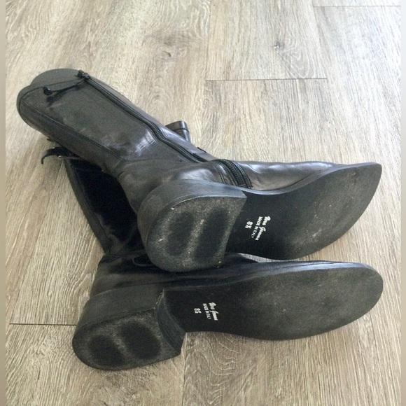 DONALD PLINER VERA GOMMA ITALIAN LEATHER MOTO STYLE BOOTS - Picture 3 of 4